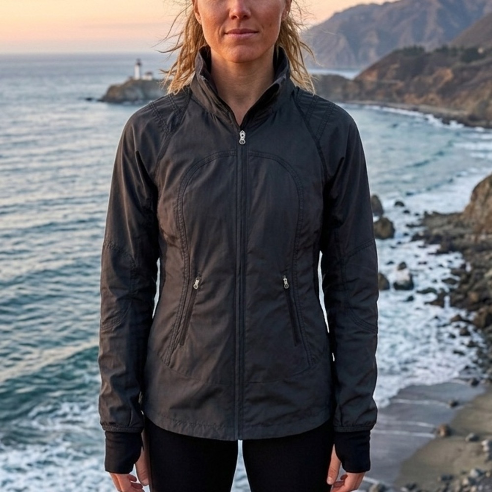 Lululemon Black Goal Crusher Jacket Size 4